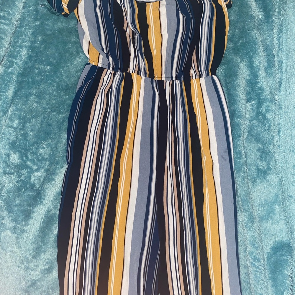 Blue & Mustard Yellow Jumpsuit 🤍